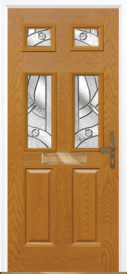 2 Panel 4 Square Composite Door